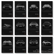 2-A1 Famous Cars G80 M3C Canvas Wall Art Print Poster E30 M3 Z8 Decorative Mural Modern Home Decor B