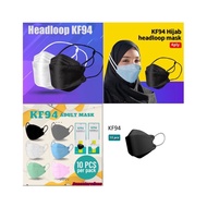 MASK Kf94 Original Korea 10 pcs Bundle Pack KF94 3D Face Mask Disposable Earloop 4ply Korea Design(Non-Medical Mask)