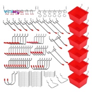 121 Piece Pegboard Hooks Set,Pegboard Accessories with Metal Hooks, Peg Board Organizer Accessories,