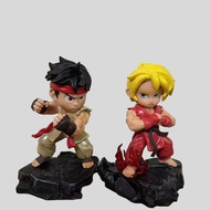 Street Fighter 5 Takashi White Ken Game Merchandise Figure Ornaments Q Version Takashi Q Version Ken