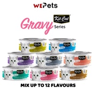 [24 cans] Kit Cat Gravy Canned food Cat wet food 70g