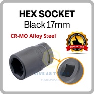 [KI TOOLS]17mm Black Hex Impact Socket Box Socket 17MM/ Impact Wrench Adaptor Automotive Tool CR-MO/
