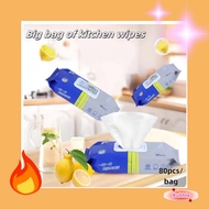 80pcs Kitchen Cleaning Wipes, Powerful Decontamination Kitchen Wipes, Degreasing Oil