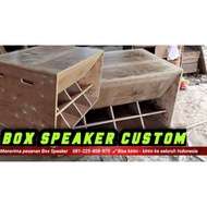 Box Speaker 18 inch Dobel Costum Box Wisdom Horn Loaded Berkualitas