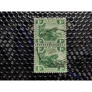 Federated Malay States 1904 1 Cent Pair | Setem Lama Malaya