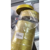 Gold Ribbon 1/ 2 Inch and 3/ 4 Inch (1 Roll) 20 Yards