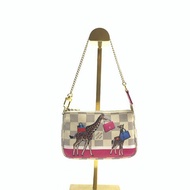 Louis Vuitton LV 拼色 白棋盤 長頸鹿 麻將 mini 肩背包