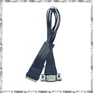 [I O J E] For M.2 to Oculink 4i Extension Cable Desktop M2 Mkey NVME to SFF8611 Adapter Cord PCIe 4.