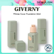 🇰🇷[GIVERNY] Milchak Cover Foundation 30ml | Liquid Foundation | Korean Makeup