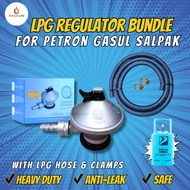 LPG Gas Regulator For Petron Gasul with hose TPA LR2620BR (DE SALPAK)(GASUL) + LPG Gas Hose