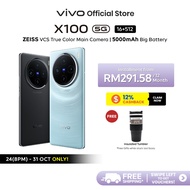 New Launch vivo X100 5G MediaTek Dimensity 9300, 16+16GB Extended RAM+512GB ROM, ZEISS Telephoto