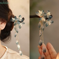 NICKOLAS Hanfu Hairpin, Flower Chinese Style Wooden Hair Stick, Cute Hair Sticks for Buns Hanfu Headwear Hair Accessories Cheongsam Accessories