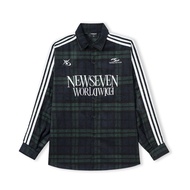 Áo Sơ Mi Dạ Kẻ NEWSEVEN Oversize Jersey Plaid Shirt SM.394