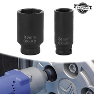 24mm 36mm 1/2" Impact Socket Wrench Heavy Duty 6 Point Industrial Grade Long Socket