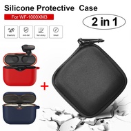 Sony WF-1000XM3 Bluetooth Earphone Case Silicone Protective Case 2 In 1 Storage Anti Drop Anti-shock