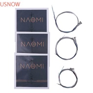 USNOW 1 Set Fiddle String, 4/4 3/4 1/2 1/4 1/8 Nickel String Naomi Violin String, Violin Accessories