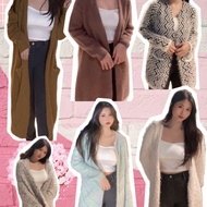 Hot Promo! Cardigan Bulu Premium Elegant Korea Style Sale
