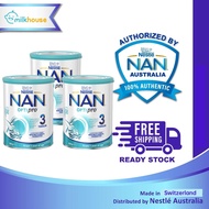 [BIG SALE - 3 tins] Nestle NAN OPTIPRO 3 NAN3 (800g) From 1+ Year Premium Milk Formula - Exp date：Fe
