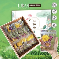 Clay Gift Snow Lien Tea 20 Packs Raw Lotus Tea mix Flower Tea To Help Reduce cholesterol, Good Sedation For Health
