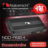 NAKAMICHI NGO-A80.4 - CLASS AB 4 CHANNEL POWER AMPLIFIER | POWER AMP | AMPLIFIER KERETA | CAR AMPLIFIER | AMP
