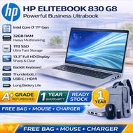 HP EliteBook 830 G8 i7 11th Gen 32GB RAM 1TB SSD | Business Laptop | Ultrabook | 13.3” FHD | 1 Year 