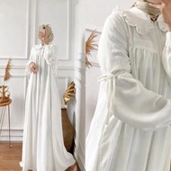 Mujit Gamis Dress Kondangan Model Terbaru 2023 Amola Gamis Putih