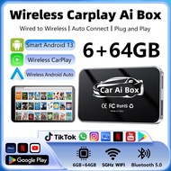 6+64G Carplay Ai Box Carplay Car Ai Box Wireless Carplay Adapter Android auto box Apple Carplay Dong