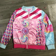 เสื้อแจ็คเก็ตเบสบอลสีชมพูน่ารักสำหรับเด็กและเด็กผู้หญิงส่งออกออเดอร์ต่างประเทศเบอร์110-150เสื้อแจ็คเก็ตฤดูใบไม้ผลิ