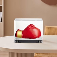 [iaywgg] Acrylic Boxing Glove Display Case Gift Accessories Father's Day Gift with Base Boxing Glove