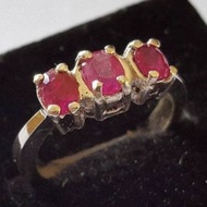 鴿血紅寶石戒指 女士紅寶石戒指 Yaqoot 女士紅寶石戒指