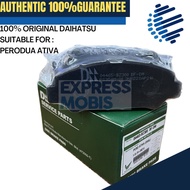 100% ORIGINAL DAIHATSU FRONT BRAKE PAD 04465-BZ300 PERODUA ATIVA  ALZA-2022 D27A