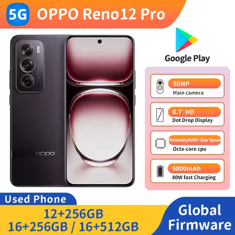 OPPO Reno 12 Pro 5G RAM 12GB ROM 256GB 6.7 inch 2412x1080px 50MP 5000mAh Speed Edition used phone
