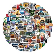 [Local Seller 🇸🇬] 50 Pcs International National Park series stickers scrapbook laptop labels sticker