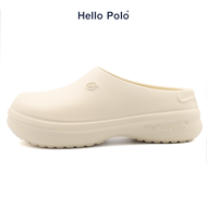 Hello Polo รองเท้าแตะผู้หญิง รองเท้าหัวโต พื้นนุ่มมาก เบาสบาย กันลื่น แฟชั่นฤดูร้อน รองเท้าแตะลําลอง กลางแจ้ง รองเท้าสุขภาพ HP8009W ดำ 43