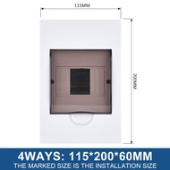 2/4/6/8 Ways Electrical Distribution Box Circuit Breaker MCB Power Plastic Junction Wire Box