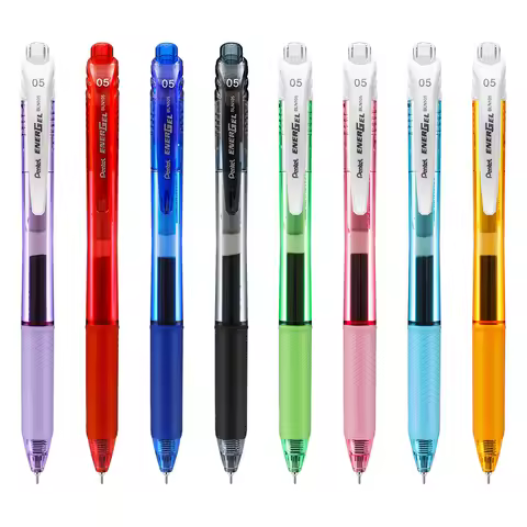Pentel EnerGel Liquid Color Gel Pen BLN105 Quick Drying Pen Press Rollerball 0.5mm Metal Needle Tip 