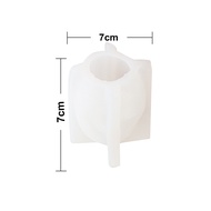 Cetakan Silikon Lilin Rohani Keluarga Kudus Kelahiran Yesus Cetakan Resin Sabun Coklat Mold