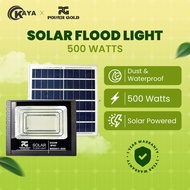 Power Gold Solar Flood Light - 500 Watts Outdoor Sensor Waterproof Flood Light Emergency Light