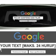 Car Rear Window Cutting Sticker - Google Youtube Instagram Facebook