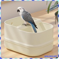 [AmlesoaeMY] Bird Perch Stand with Detachable Base Parrot Training Perch Easy Maintenance Equipment 