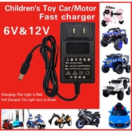 [COD][FAST SHIPPING]USA 6V 12V charger motor elektrik budak Kid Electric Car Motor Toy Battery Charg