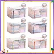 66L Tran sparent Foldable Storage Box, Storage Box, Cloth Storage Organizer, used clothes storage bo