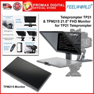 FEELWORLD TP21 21 INCH FOLDING TELEPROMPTER AND TPM215 FHD MONITOR FOR TP-21
