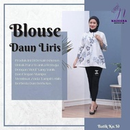 Blouse Batik Batik Wanita Modern Lengan Panjang Blouse Batik Mega