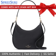 Kate Spade Handbag In Gift Box Crossbody Bag Sling Janie Pebbled Leather Shoulder Bag Black # KE660