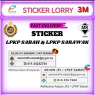 Sticker LPKP SARAWAK,Sticker LPKP SABAH REFLECTIVE STICKER