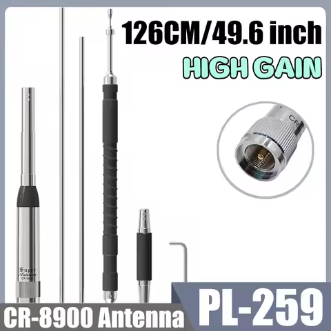 CR-8900 Quad Band Mobile Vehicle Car Antenna CR8900 Aerials 29.6/50/144/430MHz 126cm For TYT TH-9800