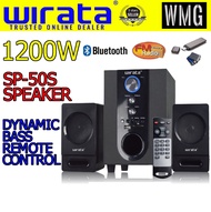 Wirata 2.1 Subwoofer Speaker System Bluetooth Speaker USB Player Computer Speaker with Remote Contro