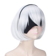Euge Short Neil 2b Fake cosplay Silver White Heroine Ha 9s Machinery