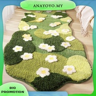[anayoyo.my] Three-Dimensional Carpet Fluffy Nordic 3D Lawn Moss Rugs Carpet Moss Green Carpet Three